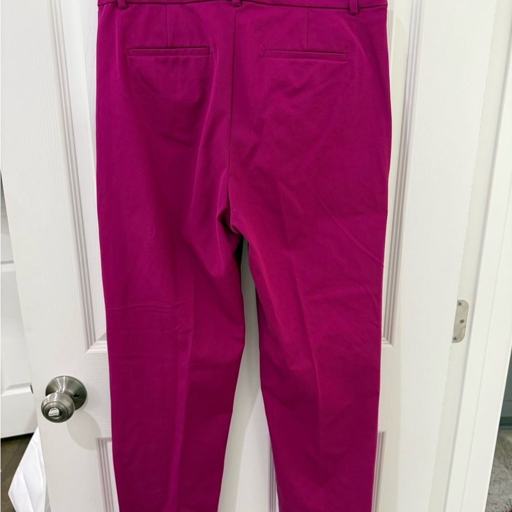 J. Crew Vibrant Pink Straight Leg Pants - Picture 4 of 4